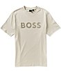Hugo Boss BOSS Structure Logo Short Sleeve T-Shirt - Image 2