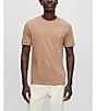 Color:Beige - Image 1 - BOSS Thompson 04 Short Sleeve T-Shirt
