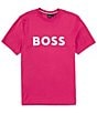 Color:Pink - Image 1 - BOSS Tiburt Short Sleeve T-Shirt