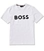 Hugo Boss BOSS Tiburt Short Sleeve T-Shirt, Color:White - Image 1