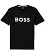 Hugo Boss BOSS Tiburt Short Sleeve T-Shirt, Color:Black - Image 1
