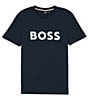 Hugo Boss BOSS Tiburt Short Sleeve T-Shirt, Color:Dark Blue - Image 1