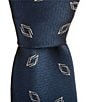 Hugo Boss Diamond Pattern Jacquard 2 1/4#double; Silk Blend Tie - Image 1