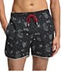 Hugo Boss Graphic Print 4.7#double; Inseam Drawstring Pull-On Swim Trunks - Image 1