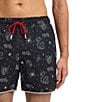 Hugo Boss Graphic Print 4.7#double; Inseam Drawstring Pull-On Swim Trunks - Image 3