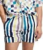 Hugo Boss Hugo Dino Stripe 4.7#double; Inseam Swim Trunks - Image 1