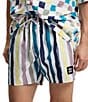 Hugo Boss Hugo Dino Stripe 4.7#double; Inseam Swim Trunks - Image 3