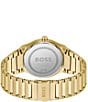 Color:Gold - Image 3 - Men's Candor Quartz Analog Gold Stainless Steel Bracelet Watch