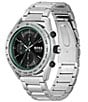 Color:Silver - Image 2 - Men's Center Court Stainless Steel Chronograph Watch