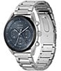 Color:Silver - Image 2 - Men's Chronograph Stainless Steel Bracelet Watch