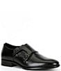 Color:Black Midnight - Image 1 - Men's Colby Monk Strap Leather Dress Shoes