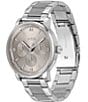 Color:Silver - Image 2 - Men's Contender Multifunction Stainless Steel Bracelet Watch