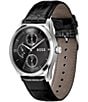Hugo Boss Men's Principle Master Quartz Chronograph Croco Leather Strap Watch, Color:Black/Black - Image 2