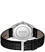 Hugo Boss Men's Principle Master Quartz Chronograph Croco Leather Strap Watch, Color:Black/Black - Image 3