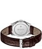 Hugo Boss Men's Principle Quartz Analog Brown Leather Strap Watch - Image 2