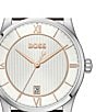Hugo Boss Men's Principle Quartz Analog Brown Leather Strap Watch - Image 4