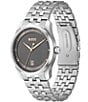 Color:Silver - Image 2 - Men's Principle Quartz Analog Stainless Steel Bracelet Watch
