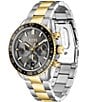 Color:Two Tone - Image 2 - Men's Runner Quartz Chronograph Two Tone Stainless Steel Bracelet Watch