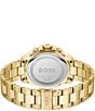 Color:Gold - Image 2 - Men's Troper Quartz Chronograph Gold Stainless Steel Bracelet Watch