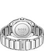 Color:Silver - Image 3 - Men's Walker Quartz Analog Stainless Steel Bracelet Watch