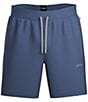 Color:Blue - Image 1 - Mix-And-Match 8#double; Inseam Sleep Shorts