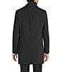 Hugo Boss Notch Lapel Regular Fit Solid Coat, Color:Black - Image 2