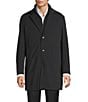 Hugo Boss Notch Lapel Regular Fit Solid Coat, Color:Black - Image 3