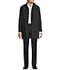 Hugo Boss Notch Lapel Regular Fit Solid Coat, Color:Black - Image 4