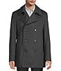 Hugo Boss Oversized Wool Cashmere Blend Notch Lapel Slim Fit Solid Top Coat, Color:Meridian Grey Melange - Image 3