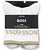 Hugo Boss QS Solid Stripe Crew Socks 6-Pack - Image 2