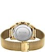Color:Gold - Image 2 - Men's Skymaster Chronograph Mesh Bracelet Watch