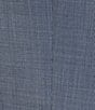 Color:Medium Blue - Image 3 - Slim Fit Flat Front Fancy Pattern 2-Piece Suit