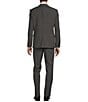 Color:Grey - Image 2 - Slim Fit Flat Front Fancy Pattern 2-Piece Suit