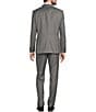 Color:Light Grey - Image 2 - Slim Fit Flat Front Fancy Pattern 2-Piece Suit