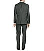 Hugo Boss Slim Fit Flat Front Herringbone Pattern 2-Piece Suit, Color:Dark Green - Image 2