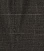 Hugo Boss Slim Fit Flat Front Plain Check Patterned 2-Piece Suit, Color:Dark Grey - Image 3