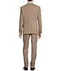 Color:Medium Beige - Image 2 - Slim Fit Flat Front Solid Pattern 2-Piece Suit