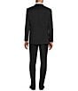 Color:Black - Image 2 - Slim Fit Flat Front 2-Piece Suit