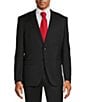 Color:Black - Image 3 - Slim Fit Flat Front 2-Piece Suit