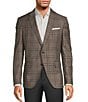 Hugo Boss Slim Fit Plain Check Printed Sport Coat, Color:Light Beige - Image 1