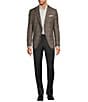 Hugo Boss Slim Fit Plain Check Printed Sport Coat, Color:Light Beige - Image 3