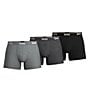 Color:Grey - Image 1 - Solid Boxer Briefs 3-Pack