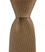Hugo Boss Solid Textured Jacquard 2.95#double; Silk Tie - Image 1