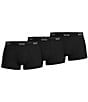Hugo Boss Solid Trunks 3-Pack, Color:Black - Image 2
