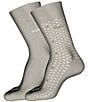 Color:Assorted - Image 1 - Solid/Mini-Pattern Crew Dress Socks 2-Pack