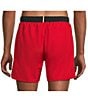 Hugo Boss Starfish 5.9#double; Inseam Swim Trunks, Color:Medium Red - Image 2