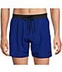 Hugo Boss Starfish 5.9#double; Inseam Swim Trunks, Color:Medium Blue - Image 1