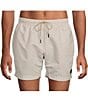 Hugo Boss Vibe Mini-Pattern 5.1#double; Inseam Swim Trunks, Color:White - Image 1