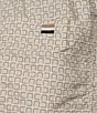 Hugo Boss Vibe Mini-Pattern 5.1#double; Inseam Swim Trunks, Color:White - Image 3