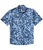 Huk Tide Point KC Printed Short Sleeve Button Down Shirt - Image 1